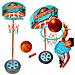 Basket Canestro Piantana Giocattolo Bambini Regolabile con Pallone e Gonfiatore - Foto miniatura 1