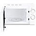 Forno Microonde 1816FL Capacità 20 Litri Potenza 700 Watt Colore Bianco - Foto miniatura 5