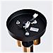 Lampada Da Soffitto Winx 3p Nero /oro Sl. 1385 - Moderno Lampade Da Soffitto Oro Nero 20x19.5x19.5 Cm - Foto miniatura 4