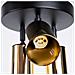 Lampada Da Soffitto Winx 3p Nero /oro Sl. 1385 - Moderno Lampade Da Soffitto Oro Nero 20x19.5x19.5 Cm - Foto miniatura 5