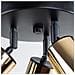 Lampada Da Soffitto Winx 3p Nero /oro Sl. 1385 - Moderno Lampade Da Soffitto Oro Nero 20x19.5x19.5 Cm - Foto miniatura 6