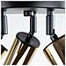 Lampada Da Soffitto Winx 3p Nero /oro Sl. 1385 - Moderno Lampade Da Soffitto Oro Nero 20x19.5x19.5 Cm - Foto miniatura 8