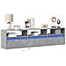 Mobile TV a Parete con LED Grigio Cemento 180x31x45 cm - Foto miniatura 3
