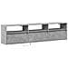 Mobile TV a Parete con LED Grigio Cemento 180x31x45 cm - Foto miniatura 5