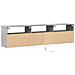Mobile TV a Parete con LED Grigio Cemento 180x31x45 cm - Foto miniatura 7