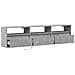 Mobile TV a Parete con LED Grigio Cemento 180x31x45 cm - Foto miniatura 9