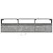 Mobile TV a Parete con LED Grigio Cemento 180x31x45 cm - Foto miniatura 10