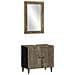 Set Mobili Da Bagno 2pz In Legno Massello Di Mango - Foto miniatura 1