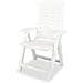 Sedie Reclinabili Da Giardino 4 Pz In Plastica Bianche - Foto miniatura 3