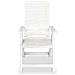 Sedie Reclinabili Da Giardino 4 Pz In Plastica Bianche - Foto miniatura 4