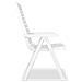 Sedie Reclinabili Da Giardino 4 Pz In Plastica Bianche - Foto miniatura 5