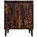 Comodino Con Gambe In Metallo Rovere Fumo 40x30x50 Cm - Foto miniatura 5