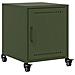 Lusso Casadino -  Comodino Verde Oliva 36x39x43,5 Cm In Acciaio - Foto miniatura 1
