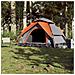 Tenda a Cupola 5 Persone Grigio e Arancione a Rilascio Rapido - Foto miniatura 2