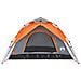 Tenda a Cupola 5 Persone Grigio e Arancione a Rilascio Rapido - Foto miniatura 4