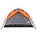 Tenda a Cupola 5 Persone Grigio e Arancione a Rilascio Rapido - Foto miniatura 5