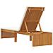 Lettino prendisole con cuscino 200x55x30 cm in legno massello di acacia - Foto miniatura 6