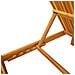 Lettino prendisole con cuscino 200x55x30 cm in legno massello di acacia - Foto miniatura 8