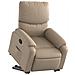 Poltrona Alzapersona Reclinabile Cappuccino in Similpelle - Foto miniatura 3