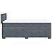 Giroletto a Molle con Materasso Grigio Scuro 90x190 cm Velluto - Foto miniatura 7