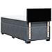 Giroletto a Molle con Materasso Grigio Scuro 90x190 cm Velluto - Foto miniatura 8
