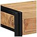 vitaXL Tavolino Consolle Nero 90x33x75 cm Legno massello di acacia e Metallo - Foto miniatura 8