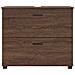 Mobile da Bagno con cassetto Rovere marrone 76.5 x 35 x 64 cm - Foto miniatura 6