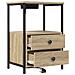 Comò con stazione di ricarica con cassetto 2 pcs rovere sonoma - Foto miniatura 5