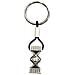 Portachiavi Key1 Nero E Placcato Argento - Foto miniatura 1