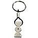 Portachiavi Key1 Nero E Placcato Argento - Foto miniatura 2