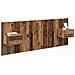 Testata con Comodino 3 pcs Legno vecchio Legno multistrato - Foto miniatura 3