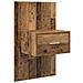 Testata con Comodino 3 pcs Legno vecchio Legno multistrato - Foto miniatura 6