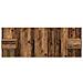 Testata con Comodino 3 pcs Legno vecchio Legno multistrato - Foto miniatura 7
