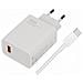 Caricabatterie Originale Da Casa Cavo Type C Mdy-16-ef 33w Turbo Charge White Bulk Smartphone - Foto miniatura 1