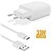 Caricabatterie Originale Da Casa Cavo Type C Mdy-16-ef 33w Turbo Charge White Bulk Smartphone - Foto miniatura 5