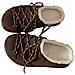 Pantofole Calde In Montone Stile Birkenstock Con Lacci - Comfort E Stile Coffee 39 - Foto miniatura 1