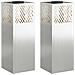 Faro LED solare per sentieri 2 pcs Argento Zincato - Foto miniatura 1