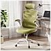 Sedia Ergonomica Per Ufficio - Sedia Da Scrivania In Rete Con Poggiatesta, Supporto Lombare, Braccioli Ribaltabili E Funzione Dondolo 140°, Verde - Foto miniatura 7