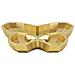 Vassoio Butterfly In Resina Dorata A Forma Di Farfalla 20,5x17,5 Cm - Foto miniatura 2
