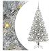 Albero di Natale con 150 LED con supporto Argento 120 cm PET - Foto miniatura 1