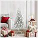 Albero di Natale con 150 LED con supporto Argento 120 cm PET - Foto miniatura 2