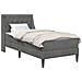 Struttura letto con materasso Grigio scuro 90 x 200 cm Velluto - Foto miniatura 1