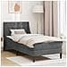 Struttura letto con materasso Grigio scuro 90 x 200 cm Velluto - Foto miniatura 2