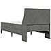 Struttura letto con materasso Grigio scuro 90 x 200 cm Velluto - Foto miniatura 8