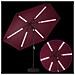 Parasol da Giardino con Luci LED 300 x 300 cm Poliestere - Foto miniatura 3