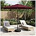Parasol da Giardino con Luci LED 300 x 300 cm Poliestere - Foto miniatura 7
