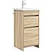 Mobile da bagno con lavabo Rovere Sonoma 42 x 40 x 84,5 cm - Foto miniatura 1