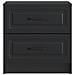 Armadio da Notte Nero 43 x 34,5 x 44,5 cm Legno ingegnerizzato - Foto miniatura 4