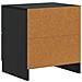 Armadio da Notte Nero 43 x 34,5 x 44,5 cm Legno ingegnerizzato - Foto miniatura 6