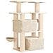 Albero per gatti con pali per graffiare in sisal 2 pz Crema - Foto miniatura 6